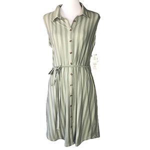 NWT No Boundaries 90s Collar Striped Lace Dress sz XL